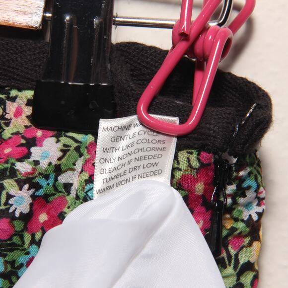 NEW Christopher & Banks Floral Pleated Cotton Skirt Size 8 - Picture 11 of 11